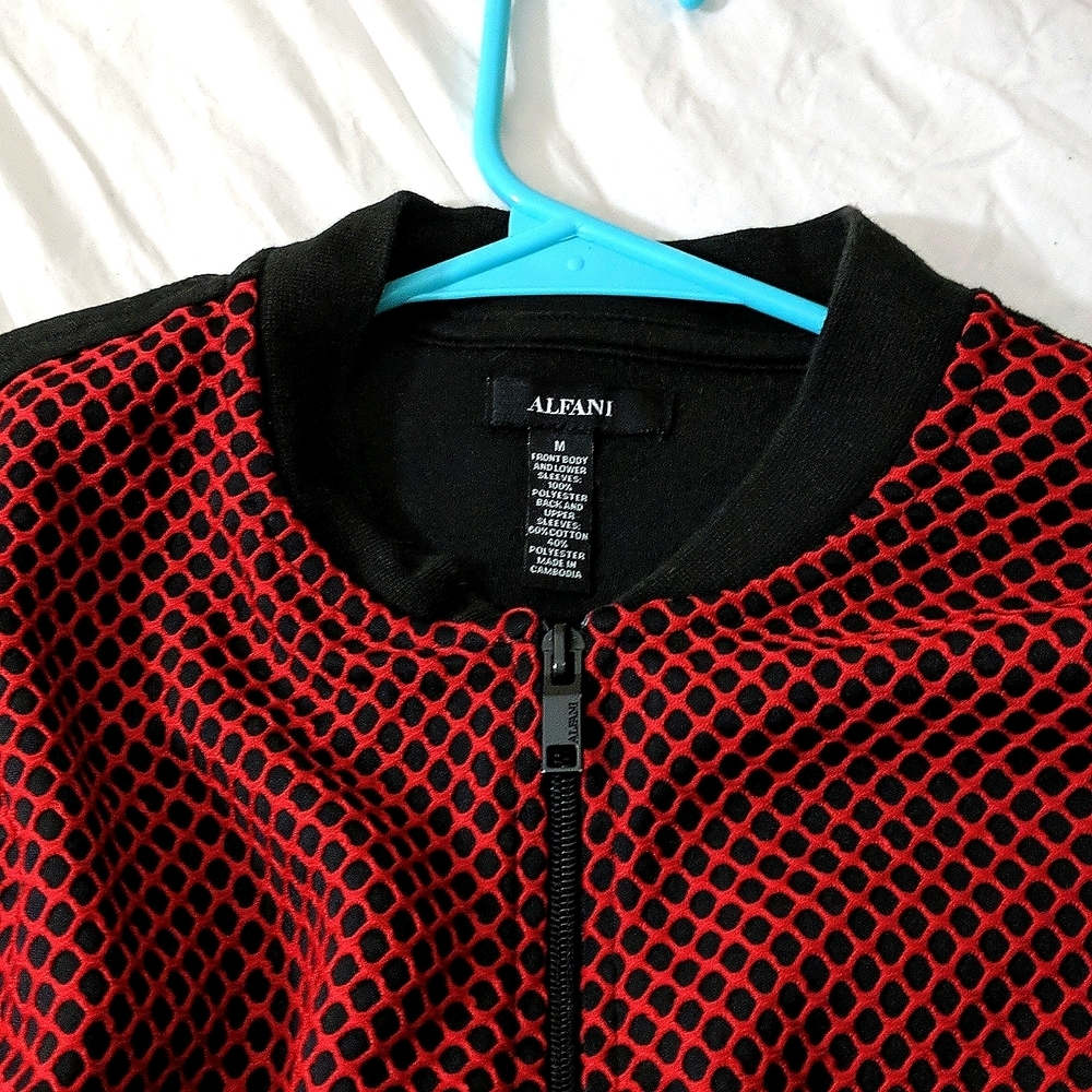 Alfani mesh bomber jacket like new without tags, men's size medium - Picture 3 of 3
